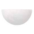 Capital Lighting Crescent 10.5'' W X 5'' H X 5'' E 1-light Sconce In Matte White With White Faux Alabaster Glass Shade