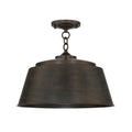 Capital Lighting Tybee 16'' W X 9'' H 1-light Dual Mount Pendant Or Semi-flush In Nordic Grey