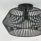 Capital Lighting 230311MB Matte Black 15.50''w X 9.75''h 1-light Angular Metal Semi-flush In Matte Black Image 3