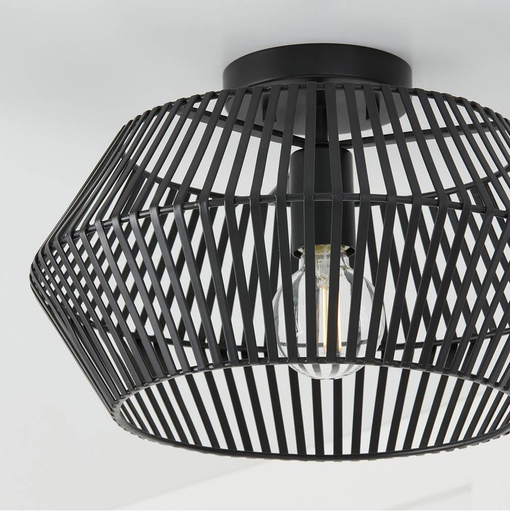 Capital Lighting 230311MB Matte Black 15.50''w X 9.75''h 1-light Angular Metal Semi-flush In Matte Black Image 3