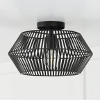 Capital Lighting Kaiya 15.50''w X 9.75''h 1-light Angular Metal Semi-flush In Matte Brass