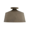 Capital Lighting 235311CY Clay 14''w X 9''h Quarry 1-light Tapered Metal Semi Flush In Clay Image 1
