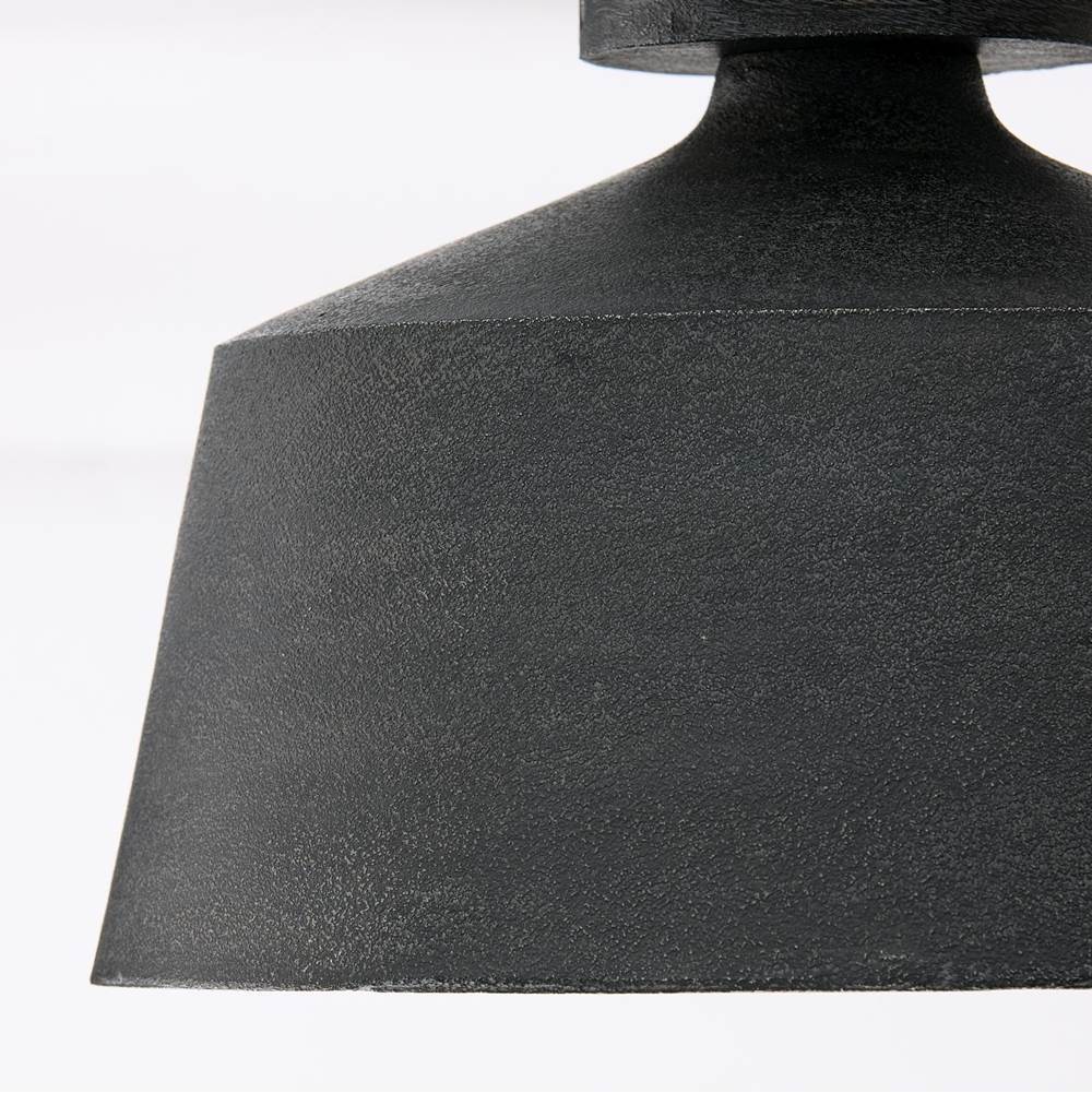 Capital Lighting 235311QY Quarry 14''w X 9''h Quarry 1-light Tapered Metal Semi Flush In Quarry Image 3