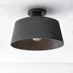 Capital Lighting Quarry 14''w X 9''h Quarry 1-light Tapered Metal Semi Flush In Clay