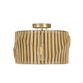 Capital Lighting 244632BWB Blonde Wood,Matte Brass 16'' W X 10.75'' H 1-light Dual Mount Pendant In Matte Brass And Handcrafted Blonde Mango Wood Image 1