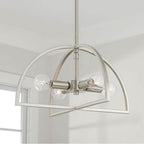 Capital Lighting 248841BN Brushed Nickel 15''w X 9''h 4-light Modern Dual Mount Pendant Or Semi-flush In Brushed Nickel Image 3
