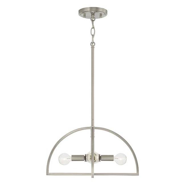 Capital Lighting 248841BN Brushed Nickel 15''w X 9''h 4-light Modern Dual Mount Pendant Or Semi-flush In Brushed Nickel Image 2