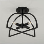 Capital Lighting Lawson 15''w X 9''h 4-light Modern Dual Mount Pendant Or Semi-flush In Aged Brass