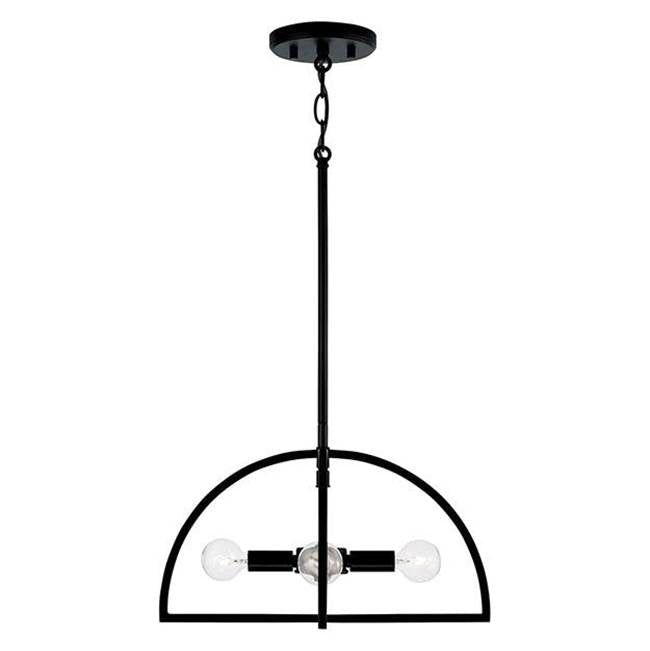 Capital Lighting 248841MB Matte Black 15''w X 9''h 4-light Modern Dual Mount Pendant Or Semi-flush In Matte Black Image 2