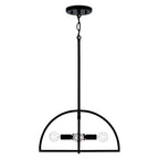 Capital Lighting 248841MB Matte Black 15''w X 9''h 4-light Modern Dual Mount Pendant Or Semi-flush In Matte Black Image 2