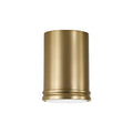 Capital Lighting 259411AD Aged Brass 5.5'' W X 7.75'' H Integrated Led Mini Flush Mount Cylinder Light In Aged Brass With Soft White Glass Diffuser Image 1