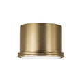 Capital Lighting 259412AD Aged Brass 8.75'' W X 6'' H 1-light Flush Mount Cylinder Light In Aged Brass With Soft White Glass Diffuser Image 1