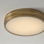 Capital Lighting 261111AD Aged Brass 16'' W X 3.25'' H Integrated Led Flush Mount In Aged Brass With Soft White Glass Diffuser Image 4