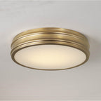 Capital Lighting Vale 16'' W X 3.25'' H Integrated Led Flush Mount In Aged Brass With Soft White Glass Diffuser