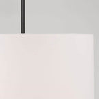 Capital Lighting Alan 18'' W X 9'' H 3-light Pendant In Aged Brass With White Fabric Drum Shade And Acrylic Diffuser