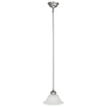 Capital Lighting Samuel 10'' W X 6.5'' H 1-light Pendant In Matte Nickel With White Faux Alabaster Glass Shade