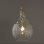 Capital Lighting 325011AD Aged Brass 15'' W X 24'' H 1-light Teardrop Pendant In Aged Brass With Water Glass Image 5