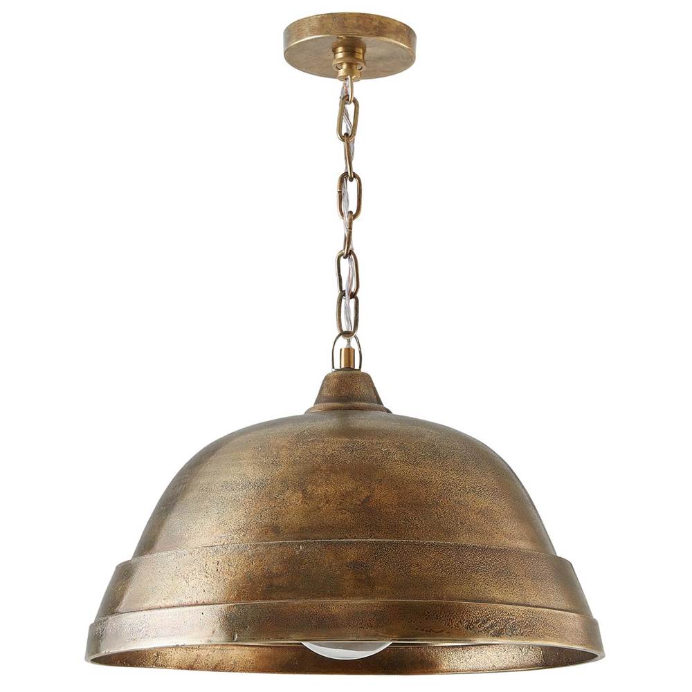 Capital Lighting 330311XB Oxidized Brass 18'' W X 11.5'' H 1-light Sand-cast Bell Pendant In Oxidized Brass Image 1