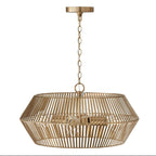 Capital Lighting 330341MA Matte Brass 22''w X 11.50''h 4-light Angular Metal Pendant In Matte Brass Image 3
