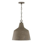 Capital Lighting 335311CY Clay 15.50''w X 17''h Quarry 1-light Tapered Metal Pendant In Clay Image 1