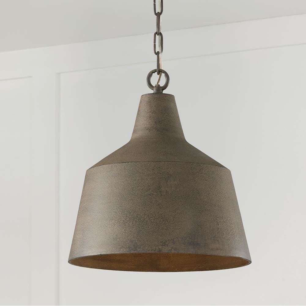 Capital Lighting 335311CY Clay 15.50''w X 17''h Quarry 1-light Tapered Metal Pendant In Clay Image 7