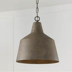 Capital Lighting 335311CY Clay 15.50''w X 17''h Quarry 1-light Tapered Metal Pendant In Clay Image 7