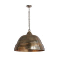 Capital Lighting 335313XB Oxidized Brass 28'' W X 20'' H 1-light Sand-cast Bell Pendant In Oxidized Brass Image 1