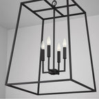 Capital Lighting 337341BI Black Iron 21'' W X 29'' H 4-light Lantern Foyer Pendant In Black Iron Image 4