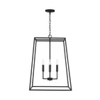 Capital Lighting 337341BI Black Iron 21'' W X 29'' H 4-light Lantern Foyer Pendant In Black Iron Image 2