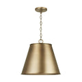 Capital Lighting 337811AD Aged Brass 16'' W X 14.5'' H 1-light Cone Pendant In Aged Brass With Metal Shade Image 1