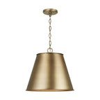 Capital Lighting 337811AD Aged Brass 16'' W X 14.5'' H 1-light Cone Pendant In Aged Brass With Metal Shade Image 2