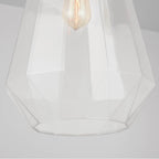 Capital Lighting 338316BN Brushed Nickel 11'' W X 18.5'' H 1-light Clear Prismatic Glass Pendant In Brushed Nickel Image 4