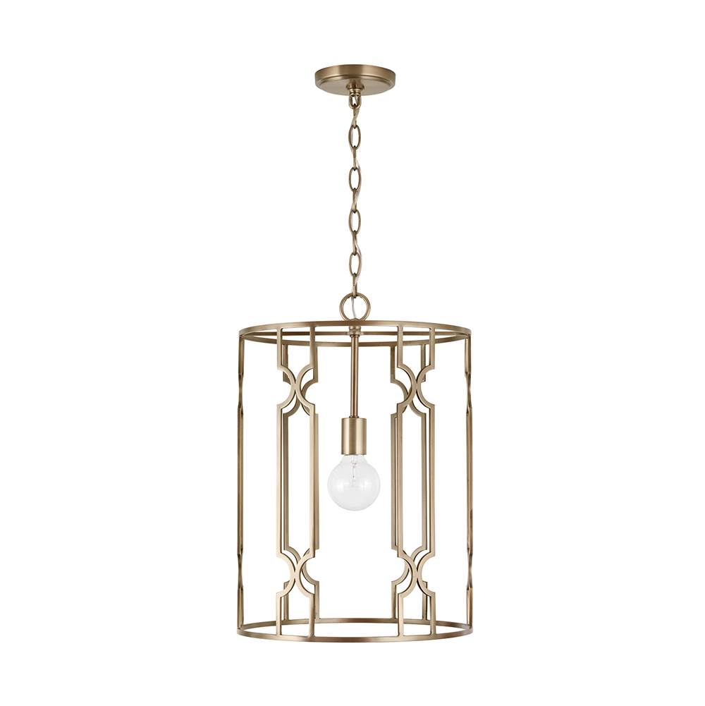 Capital Lighting 338911AD Aged Brass 14'' W X 20'' H 1-light Pendant In Aged Brass Image 1