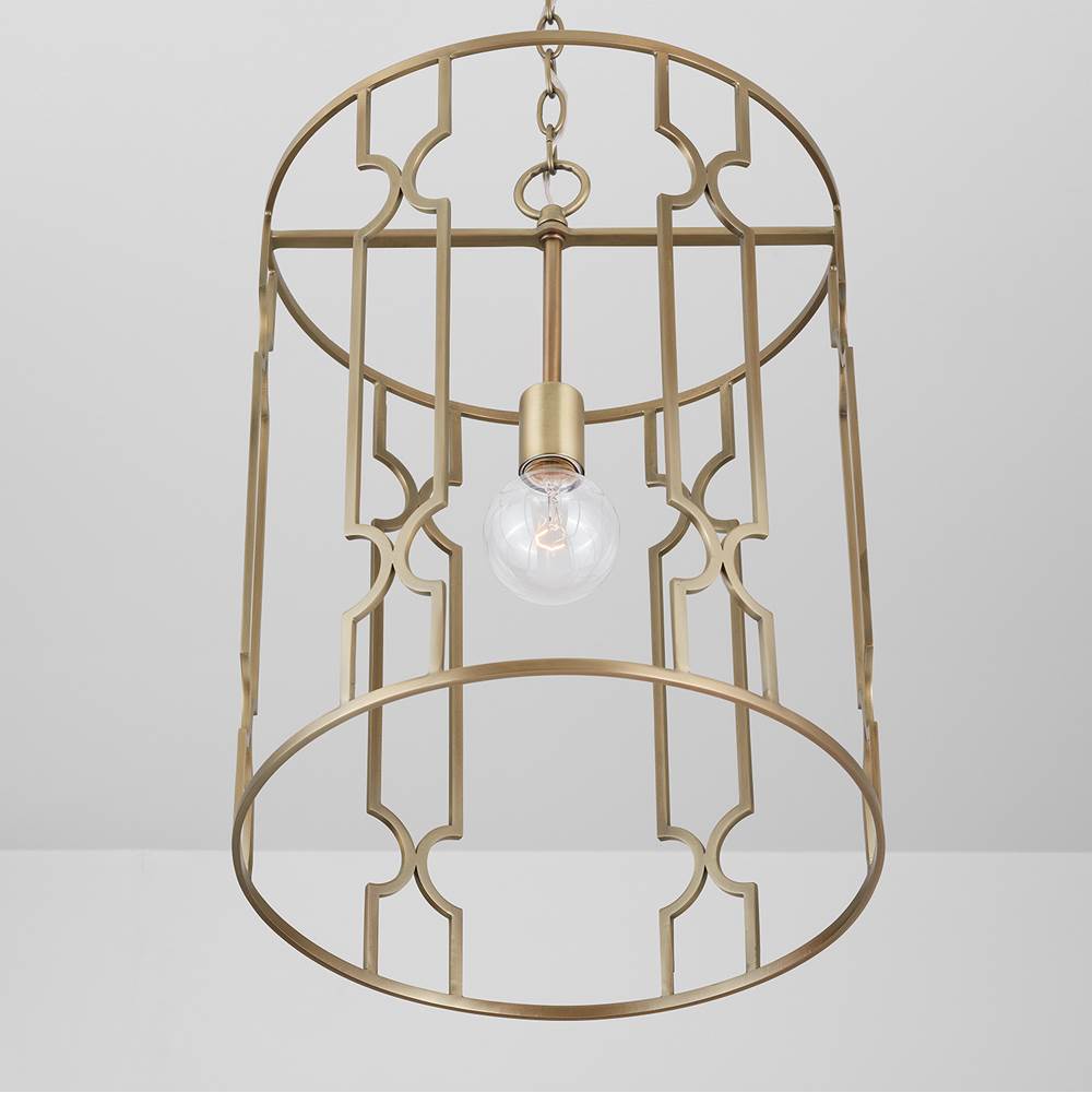 Capital Lighting 338911AD Aged Brass 14'' W X 20'' H 1-light Pendant In Aged Brass Image 4
