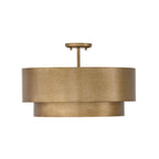 Capital Lighting Jude 21'' W X 9'' H 4-light Dual Mount Tiered Pendant In Mystic Luster