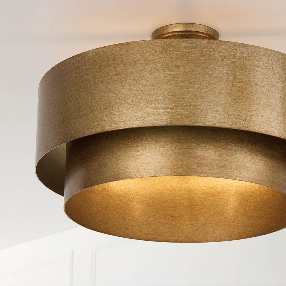 Capital Lighting 339041ML Mystic Luster 21'' W X 9'' H 4-light Dual Mount Tiered Pendant In Mystic Luster Image 5