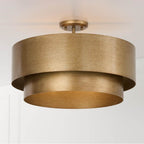 Capital Lighting 339041ML Mystic Luster 21'' W X 9'' H 4-light Dual Mount Tiered Pendant In Mystic Luster Image 6