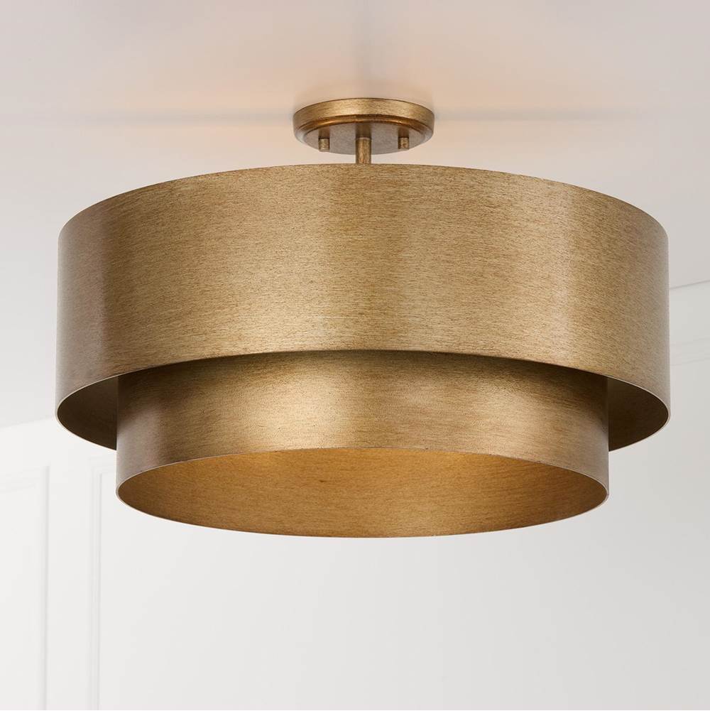 Capital Lighting 339041ML Mystic Luster 21'' W X 9'' H 4-light Dual Mount Tiered Pendant In Mystic Luster Image 6