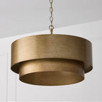 Capital Lighting 339041ML Mystic Luster 21'' W X 9'' H 4-light Dual Mount Tiered Pendant In Mystic Luster Image 3