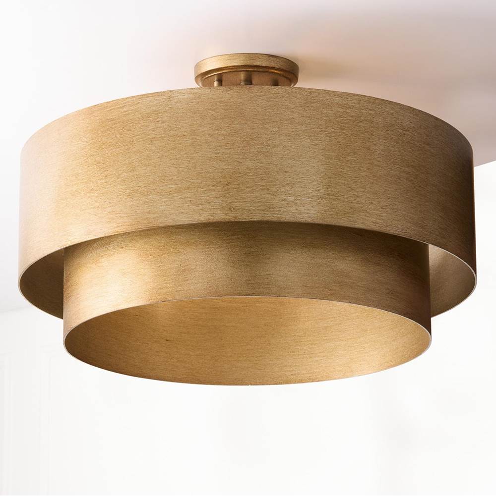 Capital Lighting 339041ML Mystic Luster 21'' W X 9'' H 4-light Dual Mount Tiered Pendant In Mystic Luster Image 2