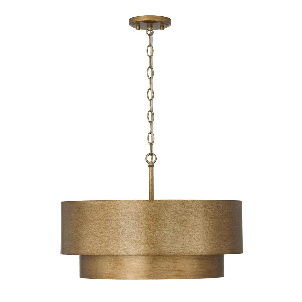 Capital Lighting 339041ML Mystic Luster 21'' W X 9'' H 4-light Dual Mount Tiered Pendant In Mystic Luster Image 4