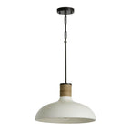 Capital Lighting 340612PW Dark Pewter 17.5'' W X 11.5'' H 1-light Cloche Bell Pendant In Pewter With Soft White Ceramic Shade And Natural Jute Rope Accent Image 1