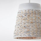Capital Lighting Tallulah 12'' W X 12'' H 1-light Small Pendant In White Chalk Wash Made With Handcrafted Mango Wood And Water Hyacinth