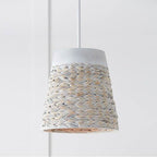 Capital Lighting 343911HW Chalk Wash 12'' W X 12'' H 1-light Small Pendant In White Chalk Wash Made With Handcrafted Mango Wood And Water Hyacinth Image 2