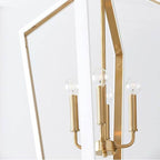 Capital Lighting Maren 20'' W X 27'' H 4-light Pendant In Flat Black And Matte Brass Made With Handcrafted Mango Wood