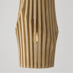 Capital Lighting 344613BWB Blonde Wood,Matte Brass 8.75'' W X 17.25'' H 1-light Pendant In Matte Brass And Handcrafted Blonde Mango Wood Image 4