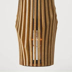 Capital Lighting Archer 8.75'' W X 17.25'' H 1-light Pendant In Matte Brass And Handcrafted Blonde Mango Wood