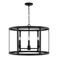 Capital Lighting 344941BI Black Iron 25'' W X 18'' H 4-light Large Pendant In Black Iron Image 1