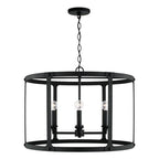 Capital Lighting 344941BI Black Iron 25'' W X 18'' H 4-light Large Pendant In Black Iron Image 1
