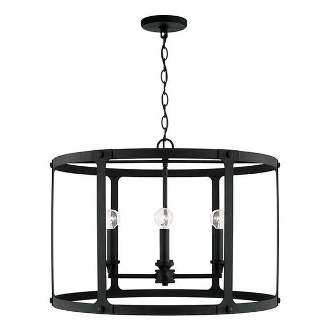 Capital Lighting 344941BI Black Iron 25'' W X 18'' H 4-light Large Pendant In Black Iron Image 1